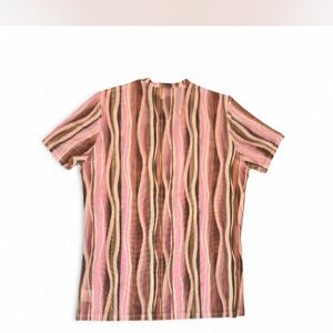 Johnny Was Multicolor Striped Men's Tee